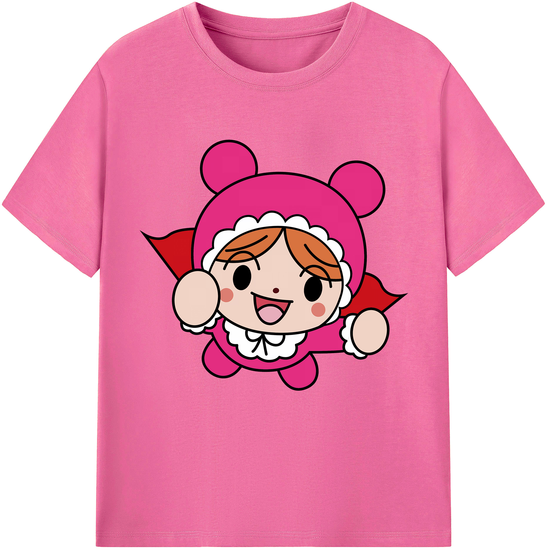 （画像用） アンパンマン Anpanman レディースカジュアルプリントTシャツ（綿100％）